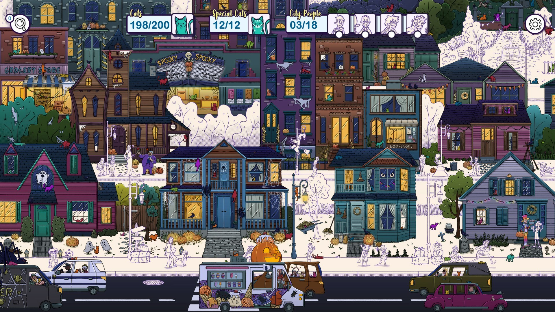 Hidden Cats in Spooky Town screenshot #6