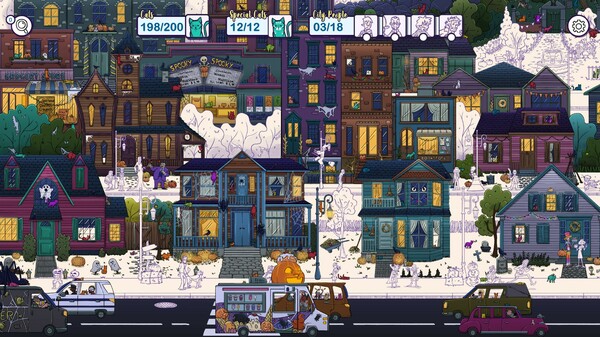 Hidden Cats in Spooky Town - скриншот 6