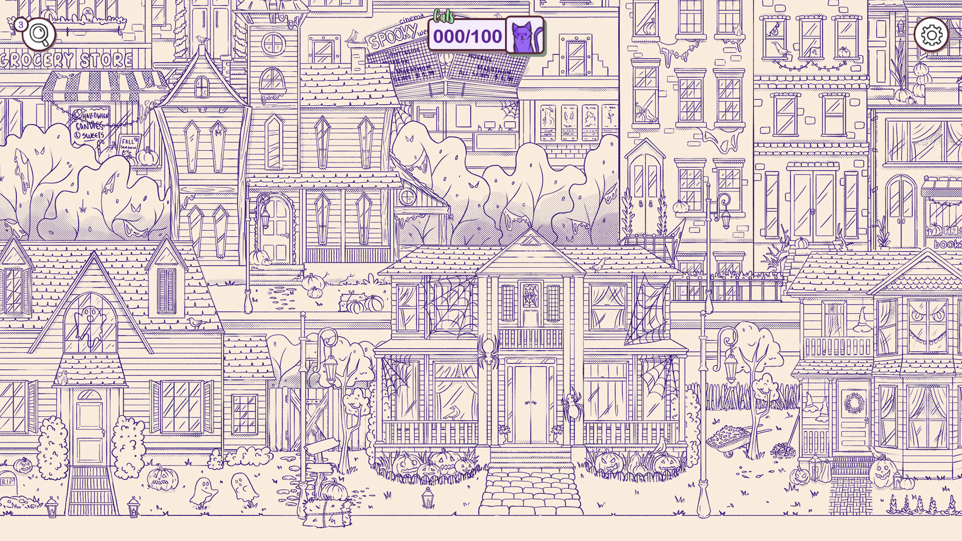Hidden Cats in Spooky Town – Screenshot 2