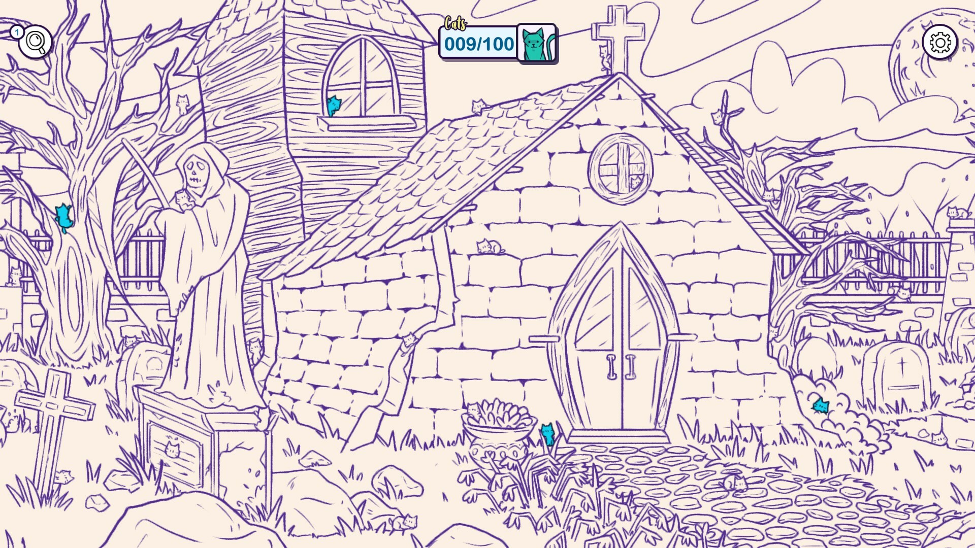 Hidden Cats in Spooky Town screenshot #7