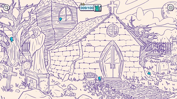 Hidden Cats in Spooky Town.