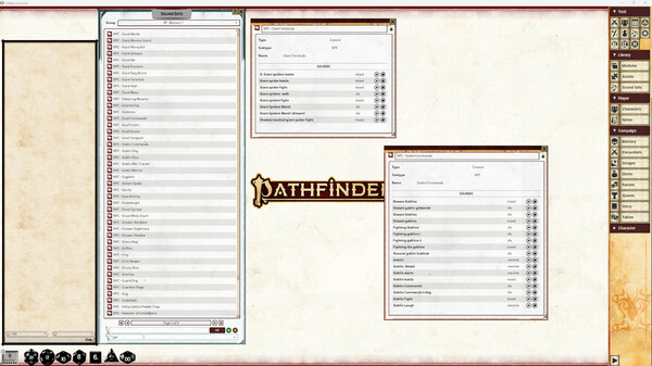 Fantasy Grounds - Pathfinder 2 RPG - Bestiary - Syrinscape Sound Link Pack