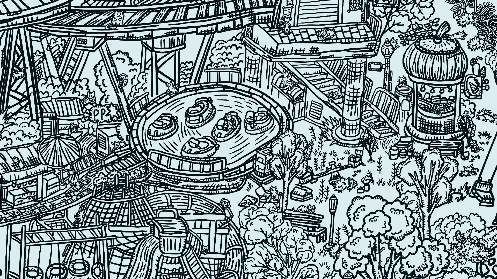 Hidden Cats In Amusement Park screenshot #5