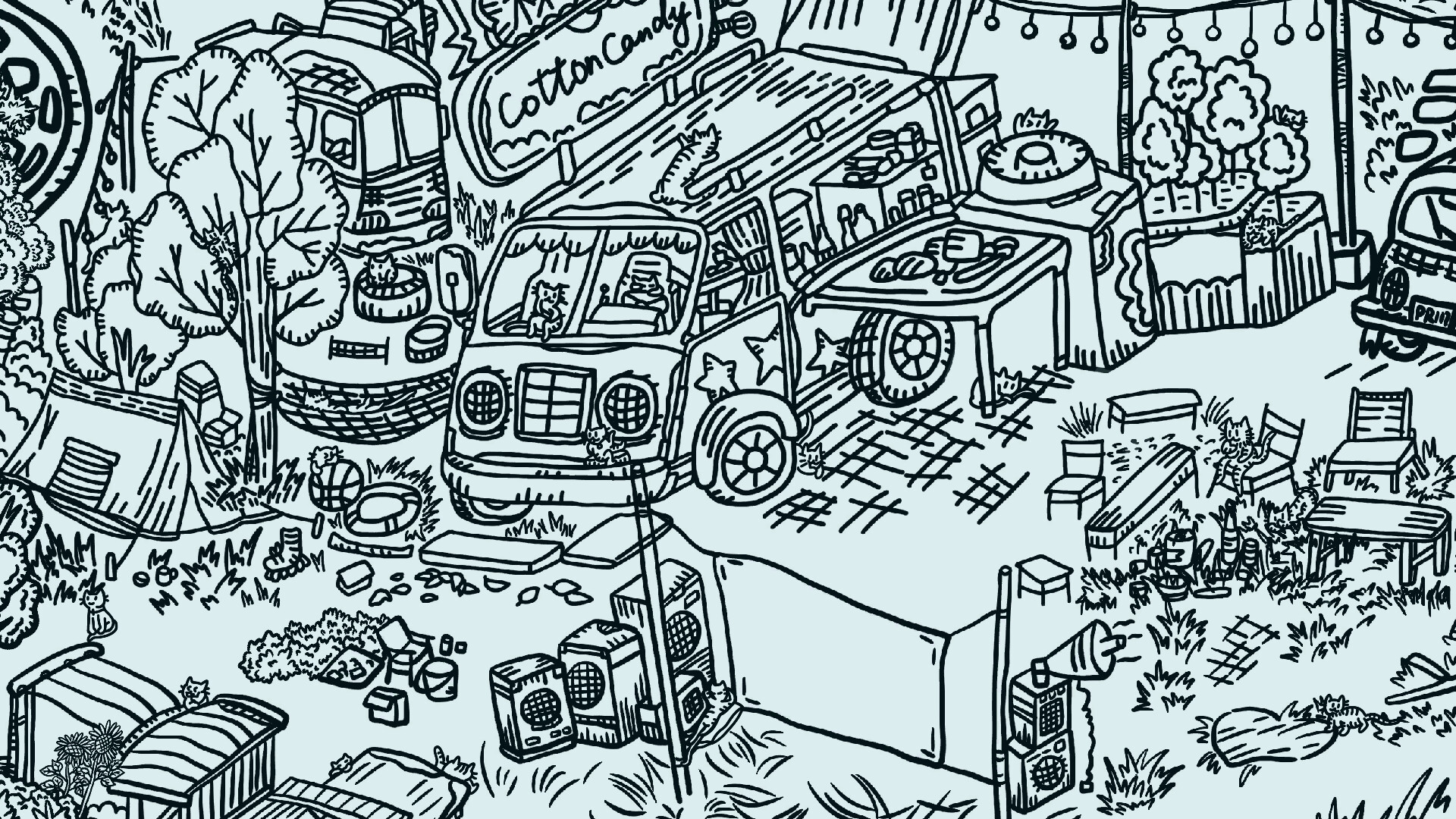 Hidden Cats In Amusement Park screenshot #2