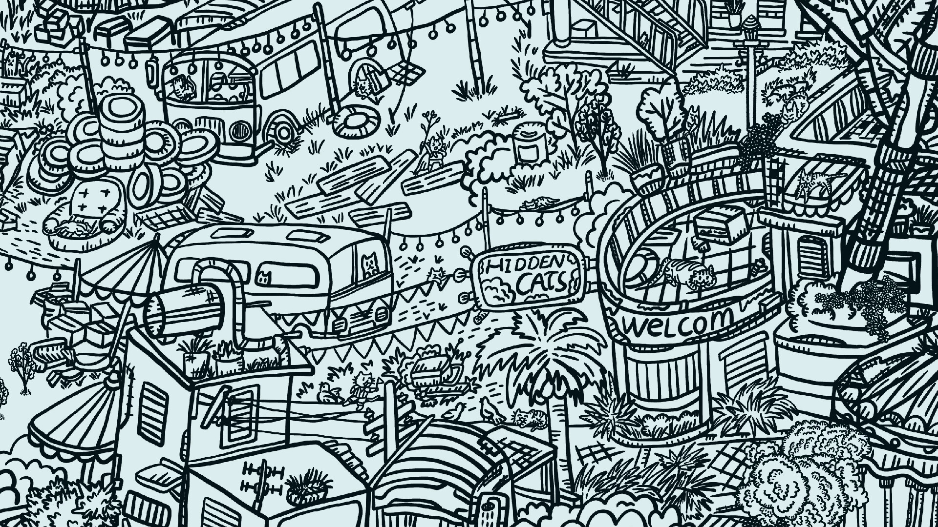 Hidden Cats In Amusement Park screenshot #3