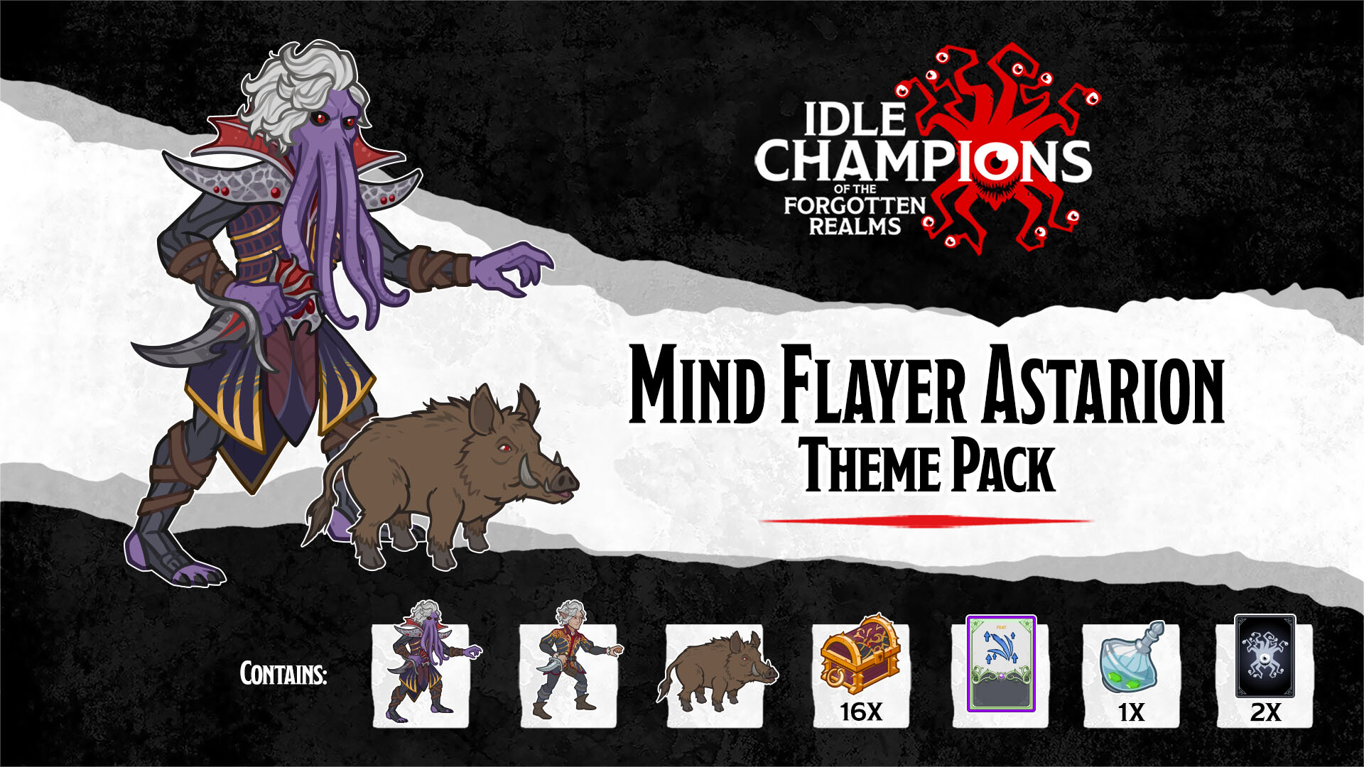 Idle Champions - Mind Flayer Astarion Theme Pack Featured Screenshot #1