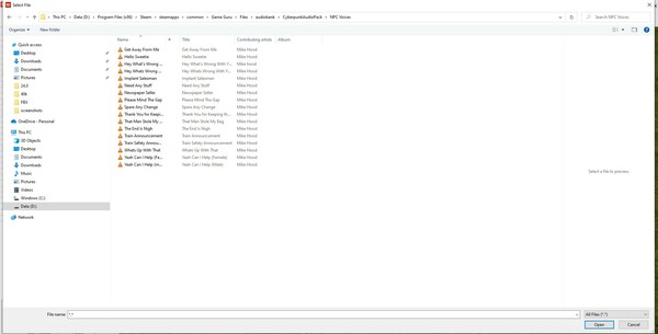 GameGuru - Cyberpunk Audio Pack