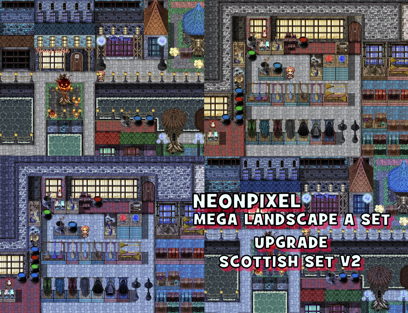 RPG Maker MZ - NEONPIXEL - Mega Landscape A set Featured Screenshot #1