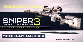 Sniper Ghost Warrior 3 - Sniper Rifle McMillan TAC-338A screenshot thumbnail video