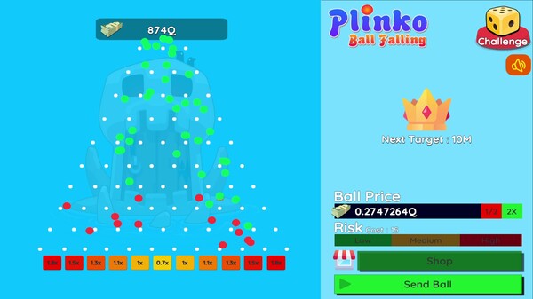 Plinko : Ball Falling 3D-2D