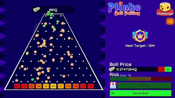 Plinko : Ball Falling 3D-2D