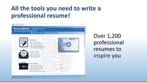ResumeMaker Professional Deluxe 20 screenshot thumbnail video