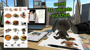 connect | send 3D objects via chat
