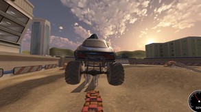 monster truck drive trailer
