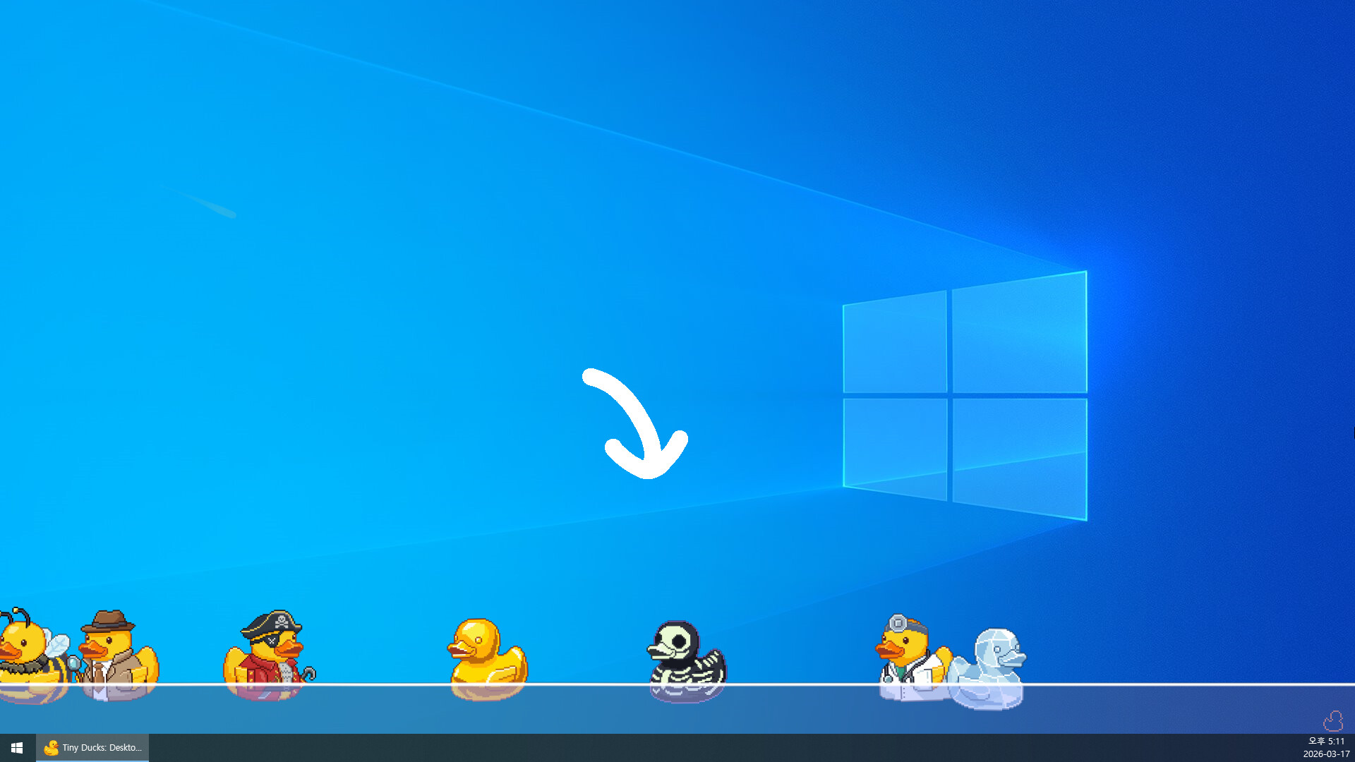 Tiny Ducks: Desktop Bath screenshot #1
