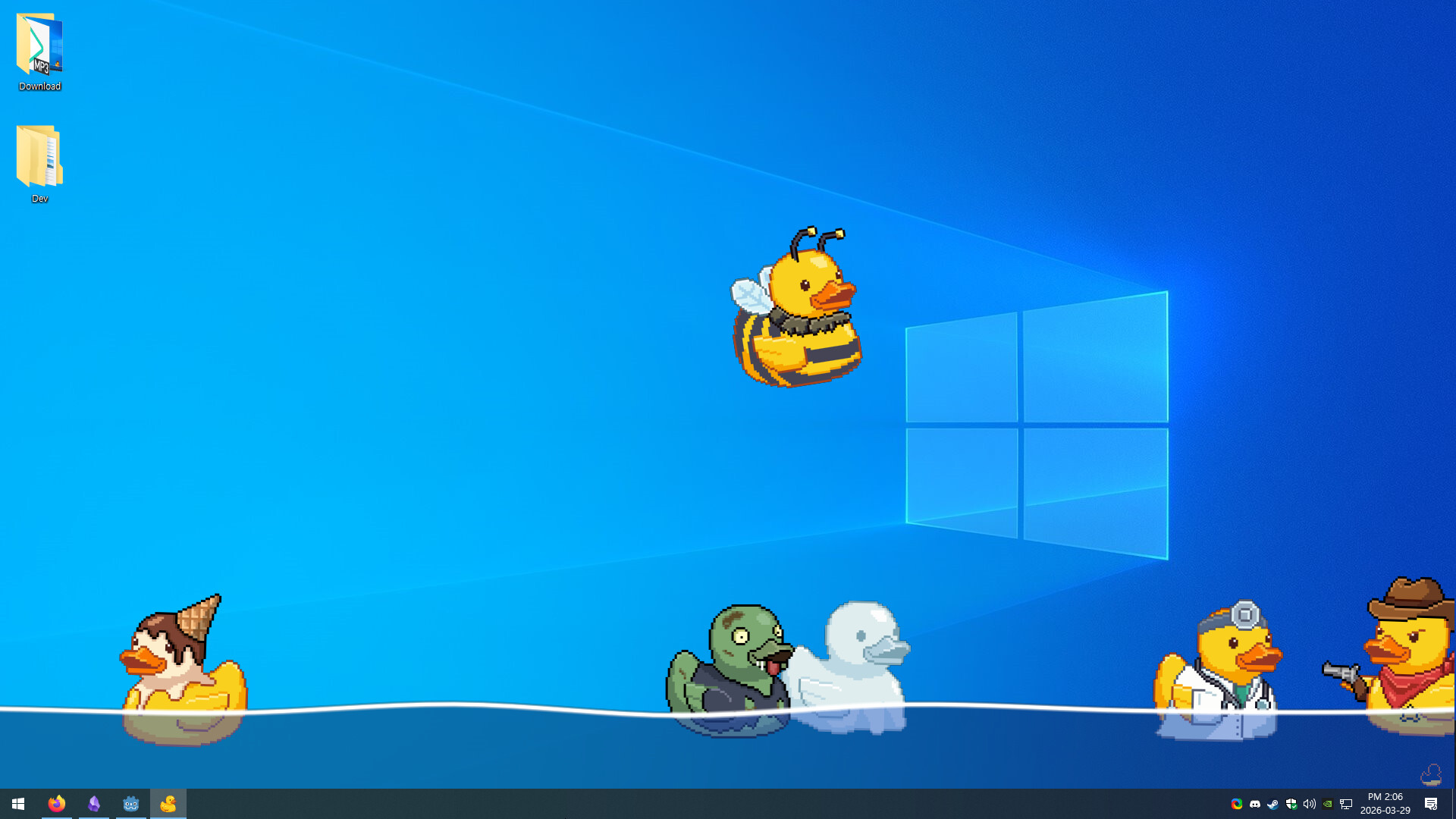 Tiny Ducks: Desktop Bath