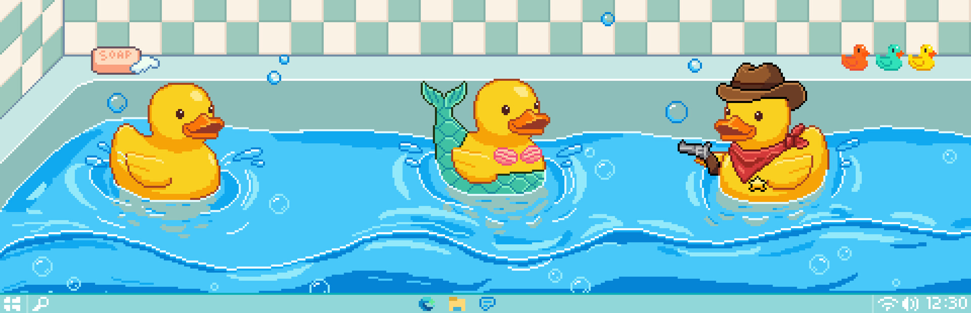 Tiny Ducks: Desktop Bath