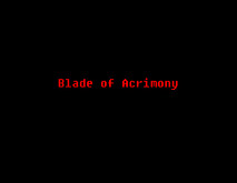 Blade of Acrimony Trailer
