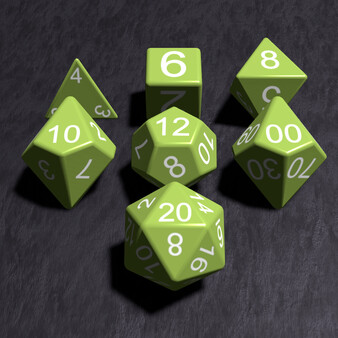 True Dice Roller - Lime Pastel Dice