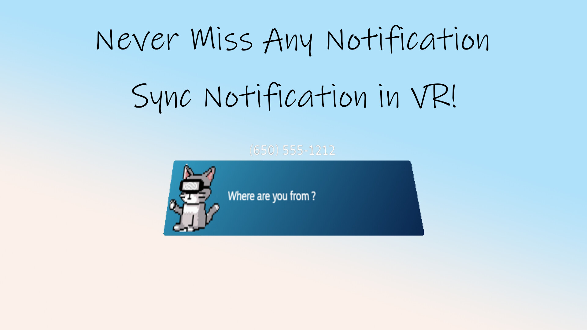 NotificationCat VR в Steam