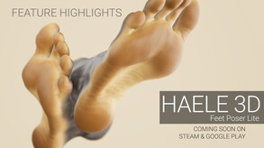 HAELE 3D - Feet Poses Lite - Drawing References screenshot thumbnail video