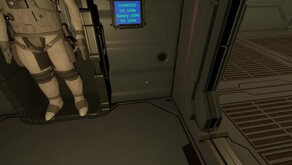Exit to space from airlock
