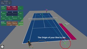 Tennis the Menace - Game Mechanics: Hitting the Ball