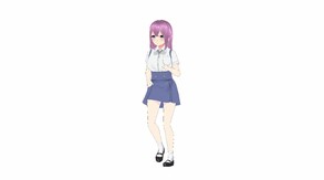 RPG Maker 3D Character Converter - Gee-kun-soft character 05 school uniform 2 screenshot thumbnail video