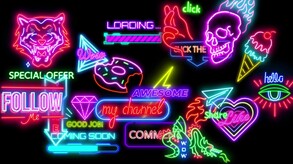 Movavi Video Editor 2024 - Neon Vlog Pack screenshot thumbnail video