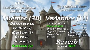 RPG Maker MV - RPG Orchestral Essentials Music FX screenshot thumbnail video