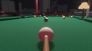 Friends Play Pool
