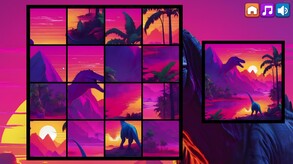 OG Puzzlers: Synthwave Dinosaurs screenshot thumbnail video
