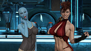 Galactic dating: Harem in space station screenshot thumbnail video