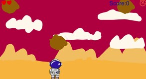 This is a delightful cartoon astronaut game!