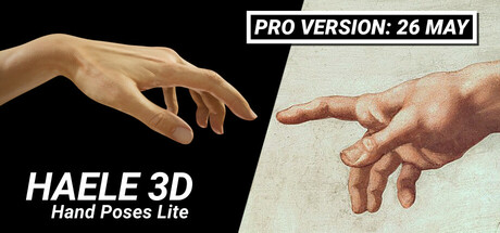 HAELE 3D - Hand Poses Lite - Drawing References banner image