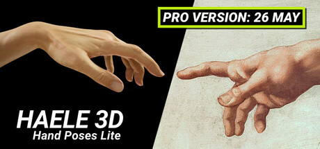 HAELE 3D - Hand Poses Lite - Drawing References banner