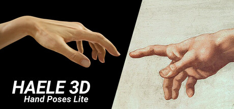 HAELE 3D - Pose della Mano Lite - Riferimenti di Disegno