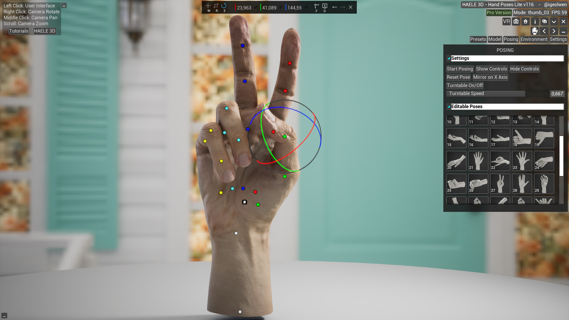 HAELE 3D - Hand Poses Lite - Drawing References screenshot 16