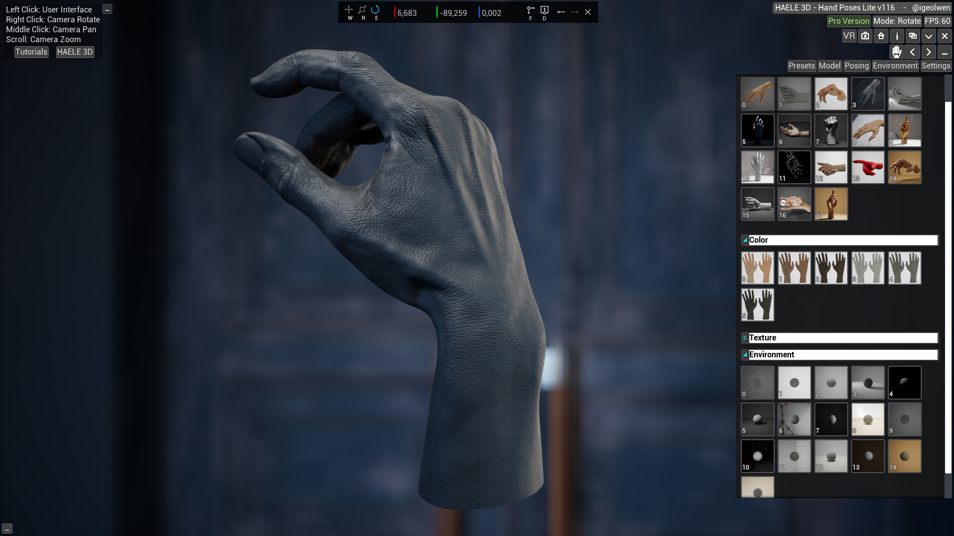 HAELE 3D - Hand Poses Lite - Drawing References screenshot 15