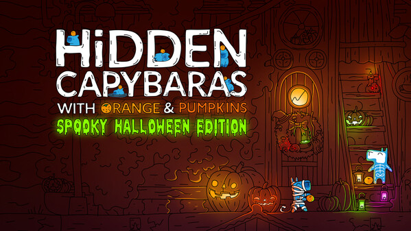 Hidden Capybaras with Orange and Pumpkins: Spooky Halloween Edition screenshot thumbnail video