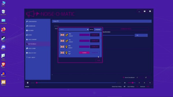 Noise-o-matic TTS/recording 1.5 update