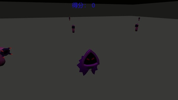 This game draws players into a mysterious enclosed space, where they take on the role of a purple ghost battling faceless demons in an environment filled with the unknown.