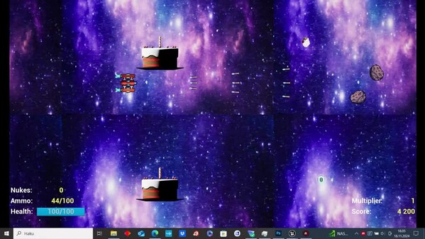 Cake Space Shooter screenshot thumbnail video