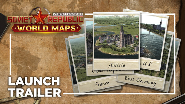 Workers & Resources: Soviet Republic - World Maps screenshot thumbnail video