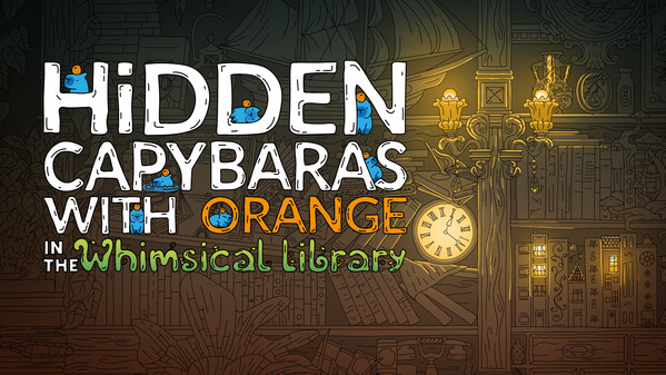 Hidden Capybaras with Orange in the Whimsical Library screenshot thumbnail video