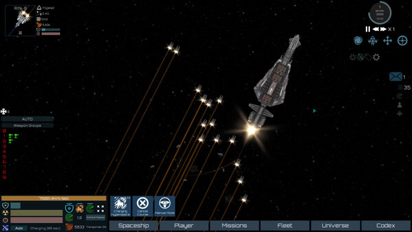 Space battle Around Silia F