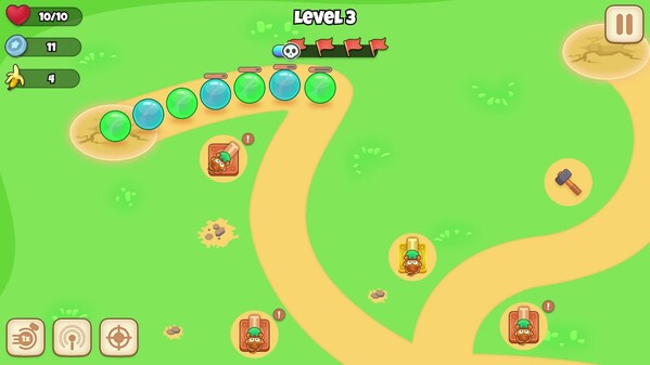 Monkey Bubble Defense