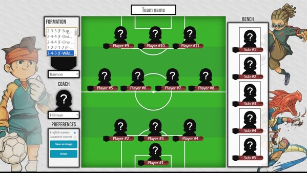 Inazuma Eleven Team Builder Trailer 1