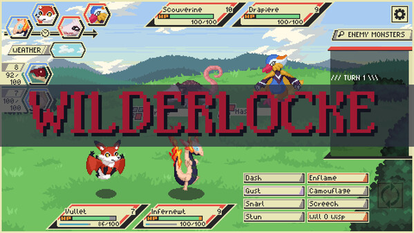 WILDERLOCKE : A Nuzlocke Inspired Roguelike - First Gameplay Trailer