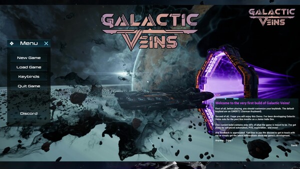 Gameplay video thumbnail for Galactic Veins
